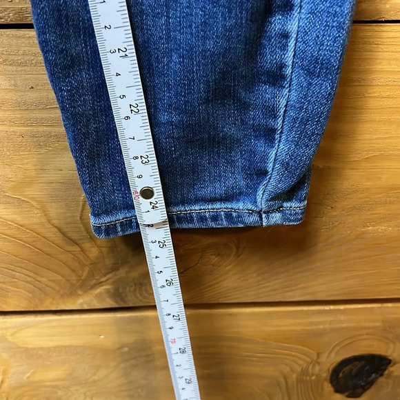 Paige‎ Womens jeans 28 Blue Verdugo Crop Stretch Distressed premium denim holes - Picture 3 of 11